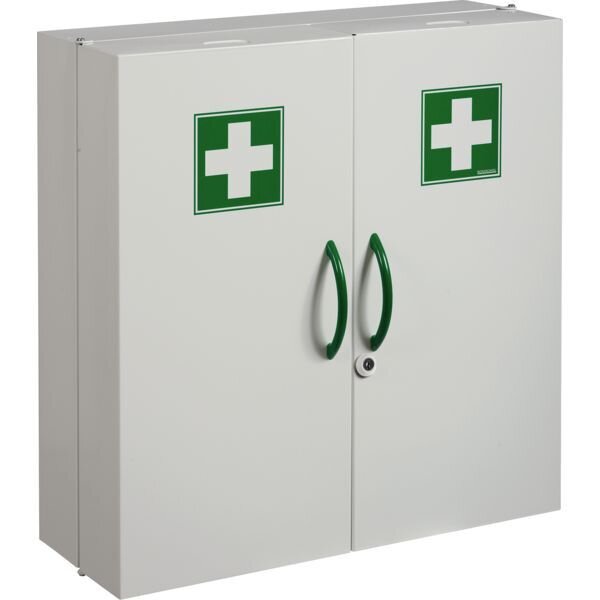 ARMOIRE A PHARMACIE CLINIX-2 PORTES-BLANC SIGNALISATION 9016