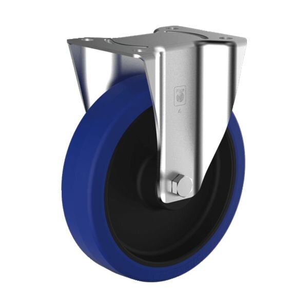 ROULETTE CAOUTCHOUC ÉLASTIQUE À PLATINE FIXE