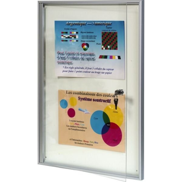 VITRINE EXTRA PLATE 6 FEUILLES PORTE BATTANTE
