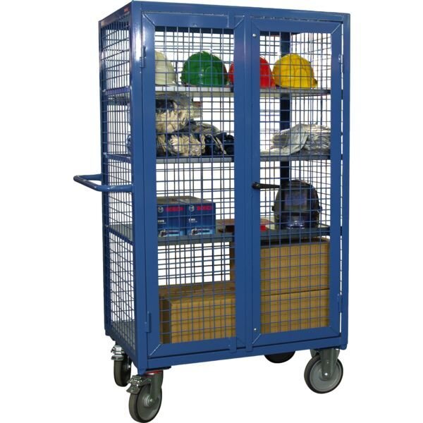CHARIOT GRILLAGÉ SÉCURISÉ - CHARIOT 1155 X 740 X 1790 MM