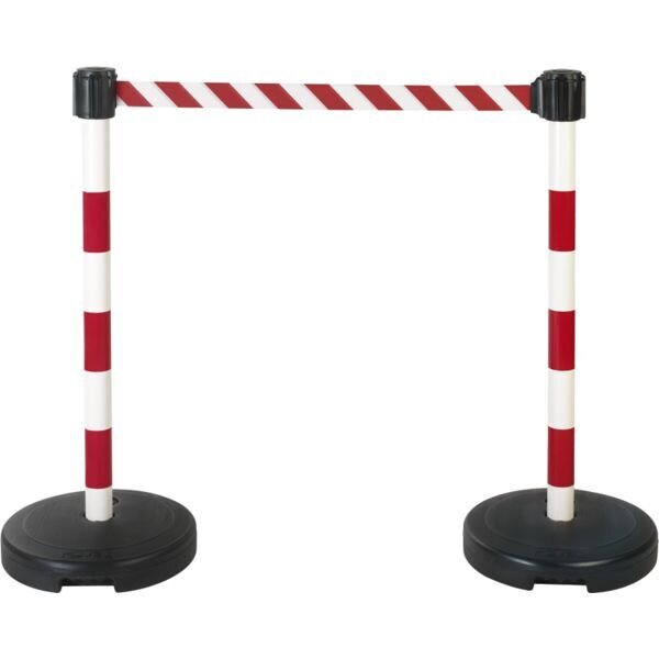 KIT POTEAUX PVC À SANGLE ÉTIRABLE