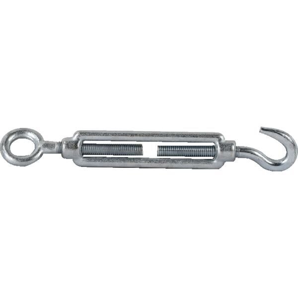 TENDEUR À LANTERNE ANNEAU ET CROCHET ACIER INOX - 12MM