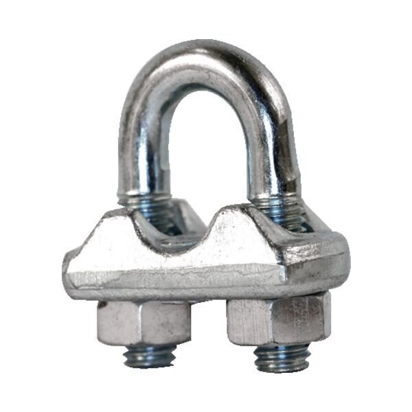 SERRE-CÂBLE À ETRIER ACIER ZINGUE - 8MM
