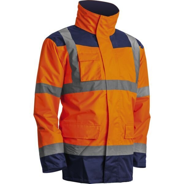 KANATA PARKA 4/1, JAUNE HV/MARINE, POLYESTER OXFORD 300D, M TEMPS FROID