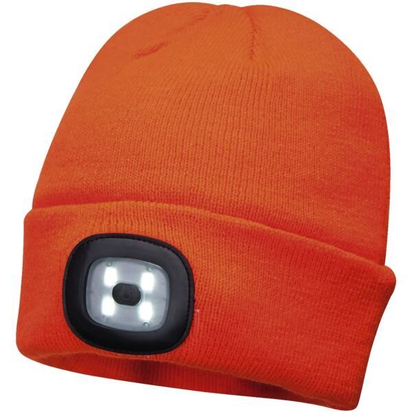 BONNET BEANIE AVEC LED RECHARGEABLE BONNET BEANIE AVEC LED RECHARGEABLE B029 ORANGE,