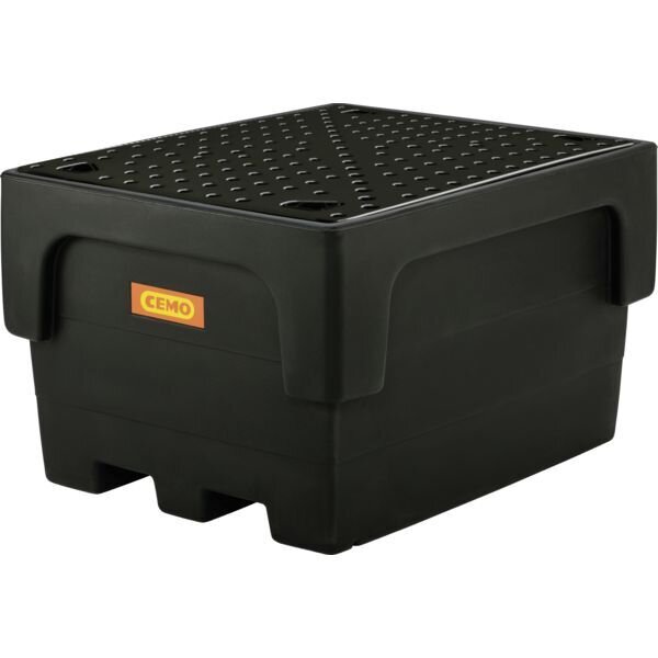 BAC COLLECTEUR DE RÉTENTION PE POUR CUBITAINER AVEC CAILLEBOTIS PE - 1100 L