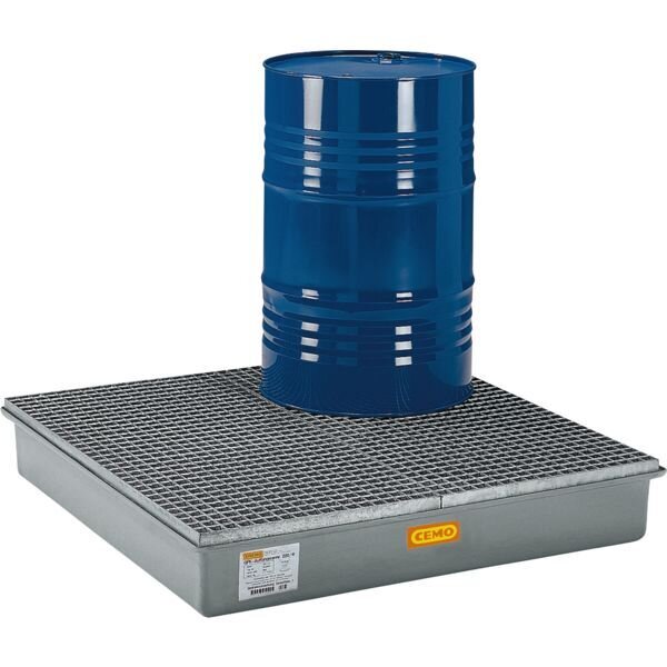 BAC DE RÉTENTION PFV 210 L AVEC CAILLEBOTIS GALVANISÉ