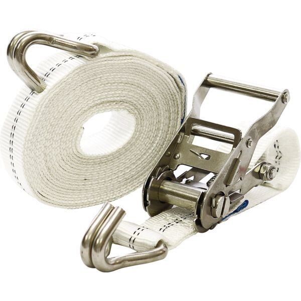 SANGLE D&#39;ARRIMAGE 2 PARTIES CROCHETS FERMÉS INOX - 2000 KG