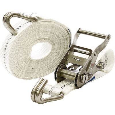 SANGLE D&#39;ARRIMAGE 2 PARTIES CROCHETS FERMÉS INOX - 2000 KG