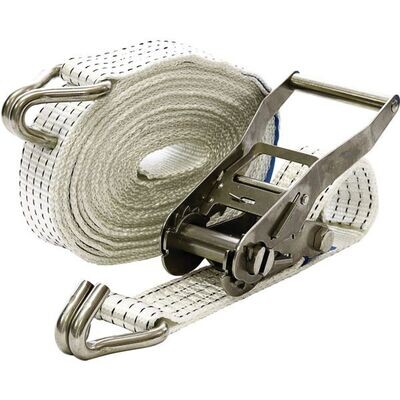 SANGLE D&#39;ARRIMAGE 2 PARTIES CROCHETS FERMÉS INOX - 4000 KG