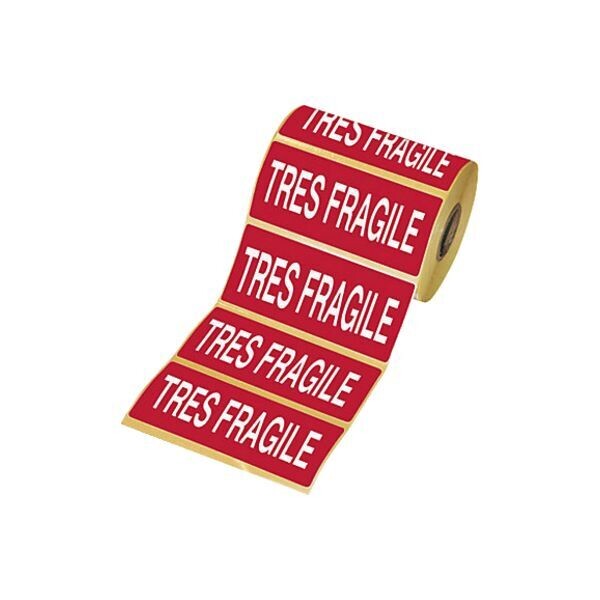 16 ROULEAUX D&#39;ÉTIQUETTES DE SIGNALISATION - TRÈS FRAGILE