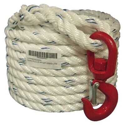 CORDE À POULIE POLYPROPYLÈNE - 25 M