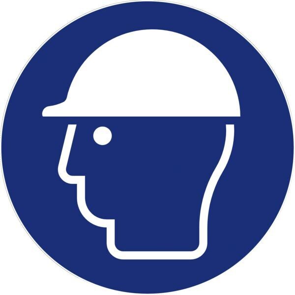 DISQUE 300MM - PORT OBLIGATOIRE D&#39;UN CASQUE DE SÉCURITÉ