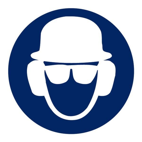 DISQUE 300MM -  PORT OBLIGATOIRE DE LUNETTES ET CASQUE ANTIBRUIT