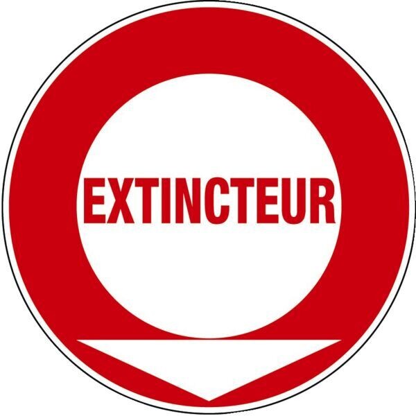 PANNEAU DE PRÉVENTION INCENDIE - EXTINCTEUR