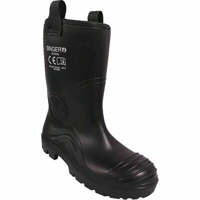 PAIRE DE BOTTES PVC NOIRE FOURRÉ S5 SRC