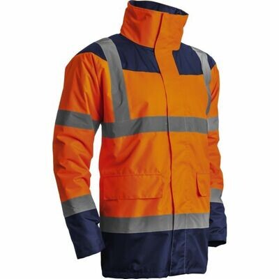PARKA MATELASSÉE HIVI - ORANGE FLUO