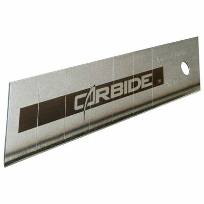 CARTE DE 10 LAMES DE CUTTER AU CARBURE DE TUNGSTÈNE - 18MM