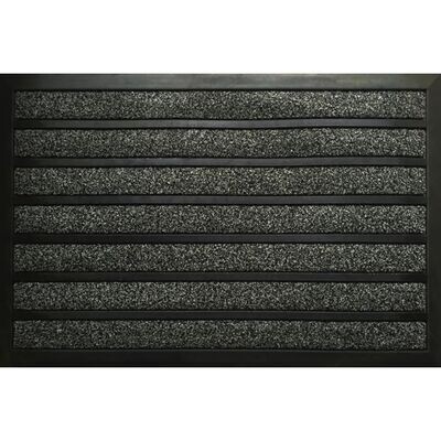 TAPIS COMBINÉ NOIR - 120X80CM