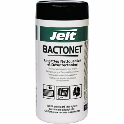 100 LINGETTES BACTONET NETTOYANTES ET DÉSINFECTANTES