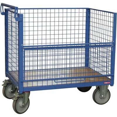 CHARIOT CONTENEUR GRILLAGÉ