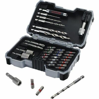 SET DE 35 EMBOUTS ET FORETS MÉTAL