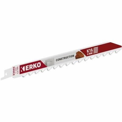 CARTE DE 5 LAMES DE SCIE SABRE ERKO CARBURE K16 BRICK-SPIRORX - 450X11MM