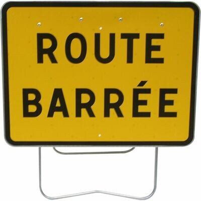 PANNEAU DE SIGNALISATION KC1 800X600MM - ROUTE BARRÉE