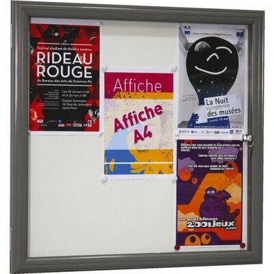 VITRINE REVERSO SECURIT BATTANTE 16 FEUILLES