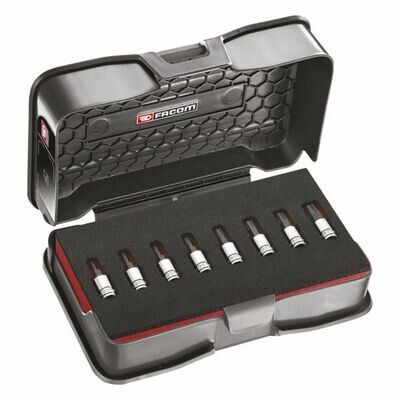 COFFRET DE 8 EMBOUTS OGV GRIP RTM - DOUILLES 1/4&quot;