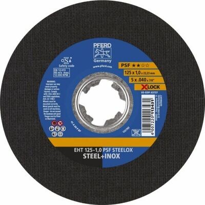 25 DISQUES À TRONÇONNER ACIER PSF X-LOCK - 125X2,4MM