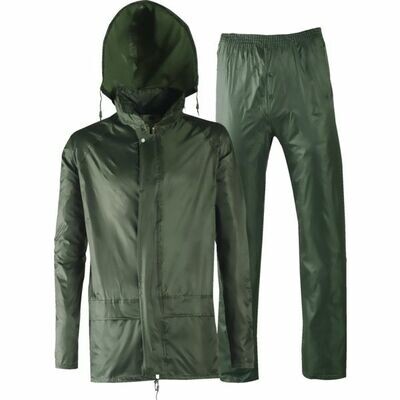 ENSEMBLE DE PLUIE POLYESTER/PVC - VERT