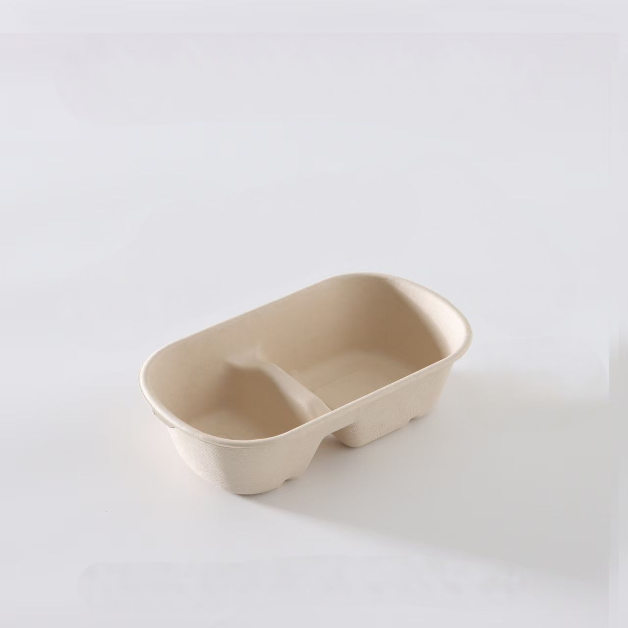 Take Away Schale 1000ml geteilt, 23.5 x 13.5 x 6, Packung à 500 Stück mit Deckel