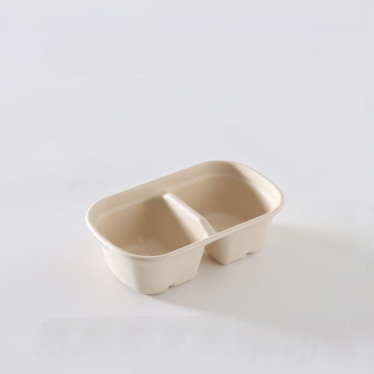 Take Away Schale 700ml geteilt, 19.5 x 11.5 x 5.0cm, Packung à 500 Stück mit Deckel
