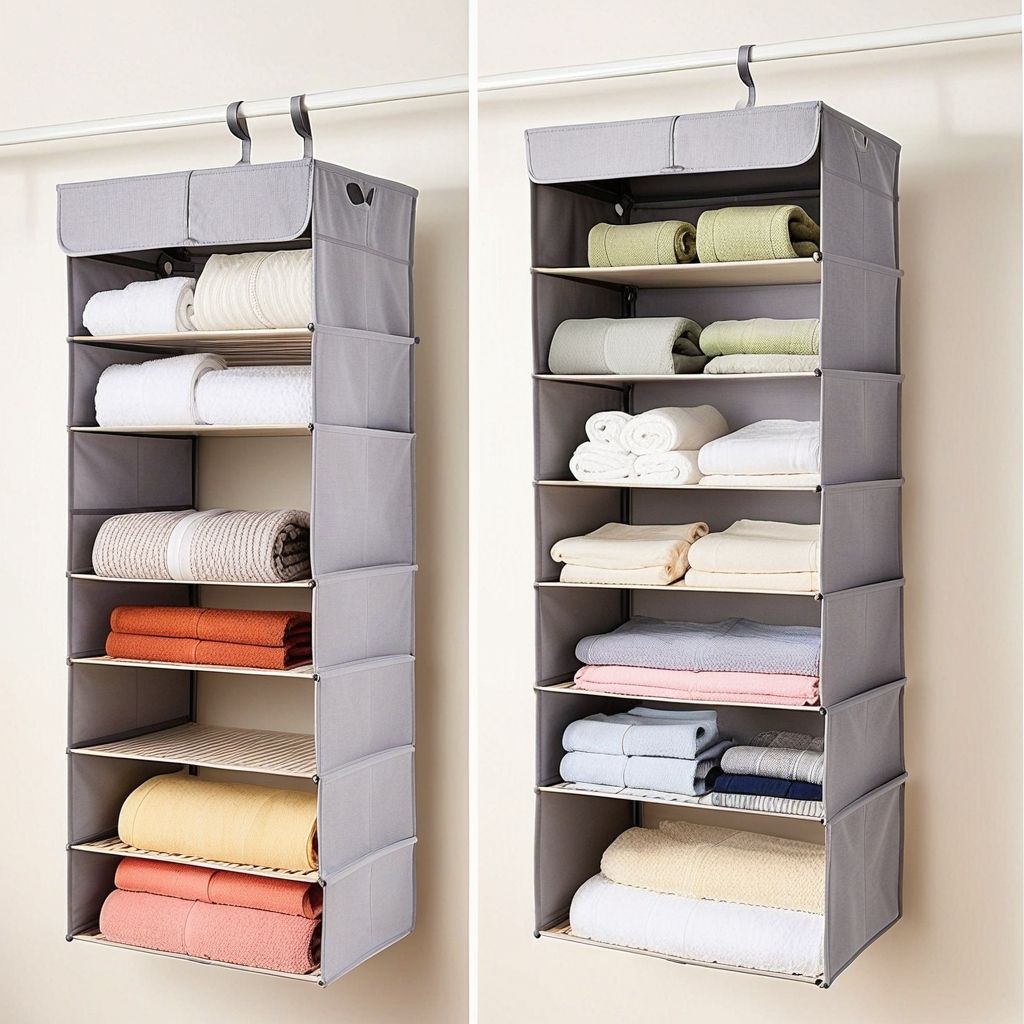 Hanging Closet Organizer with Shelves