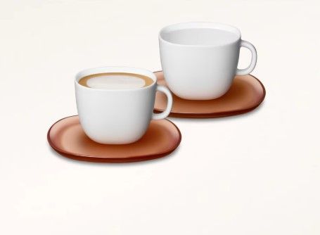 Lume Cappuccino Cups Set of 2 cups with saucers - 180 ml