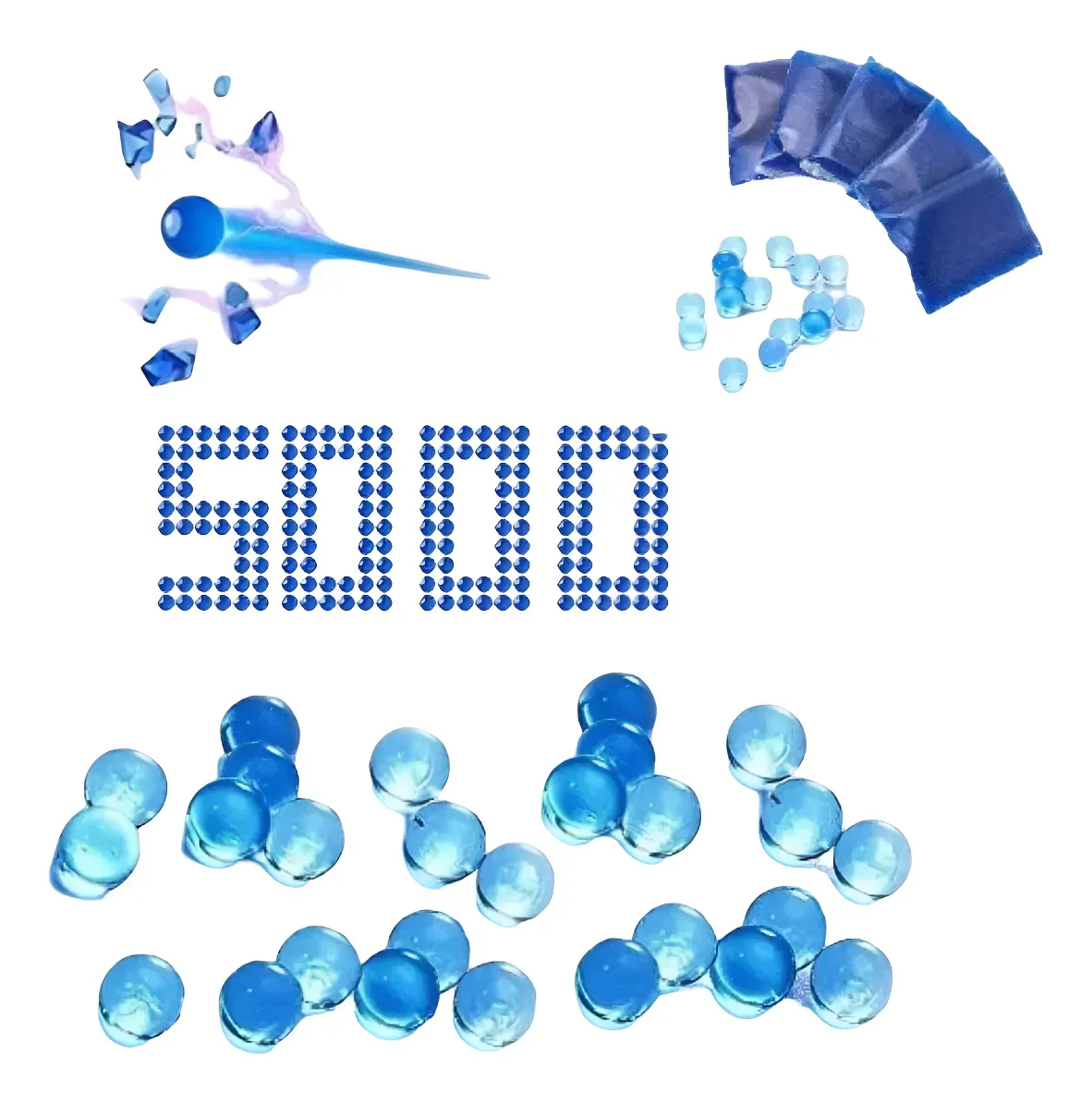 Balines X5000 Municiones Para Pistola De Hidrogel 7 A 8mm