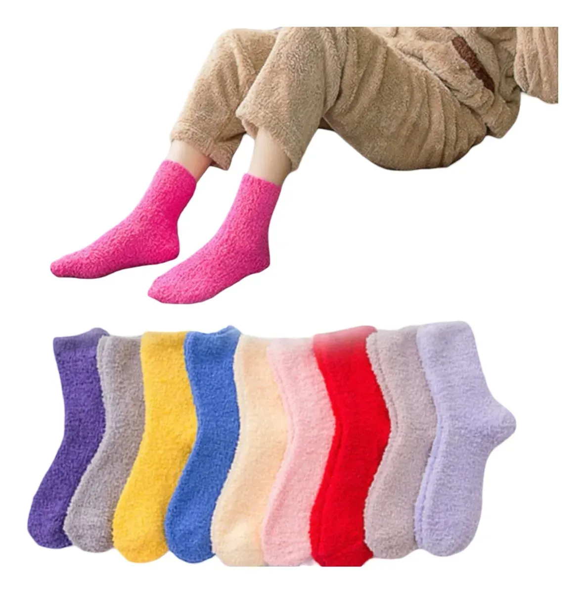 Pack X3 Medias Plush De  Mujer Abrigadora
