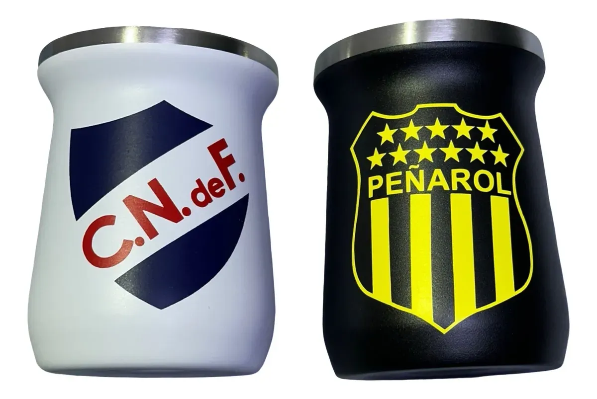 Mate De Acero Inoxidable Diseño Futbol