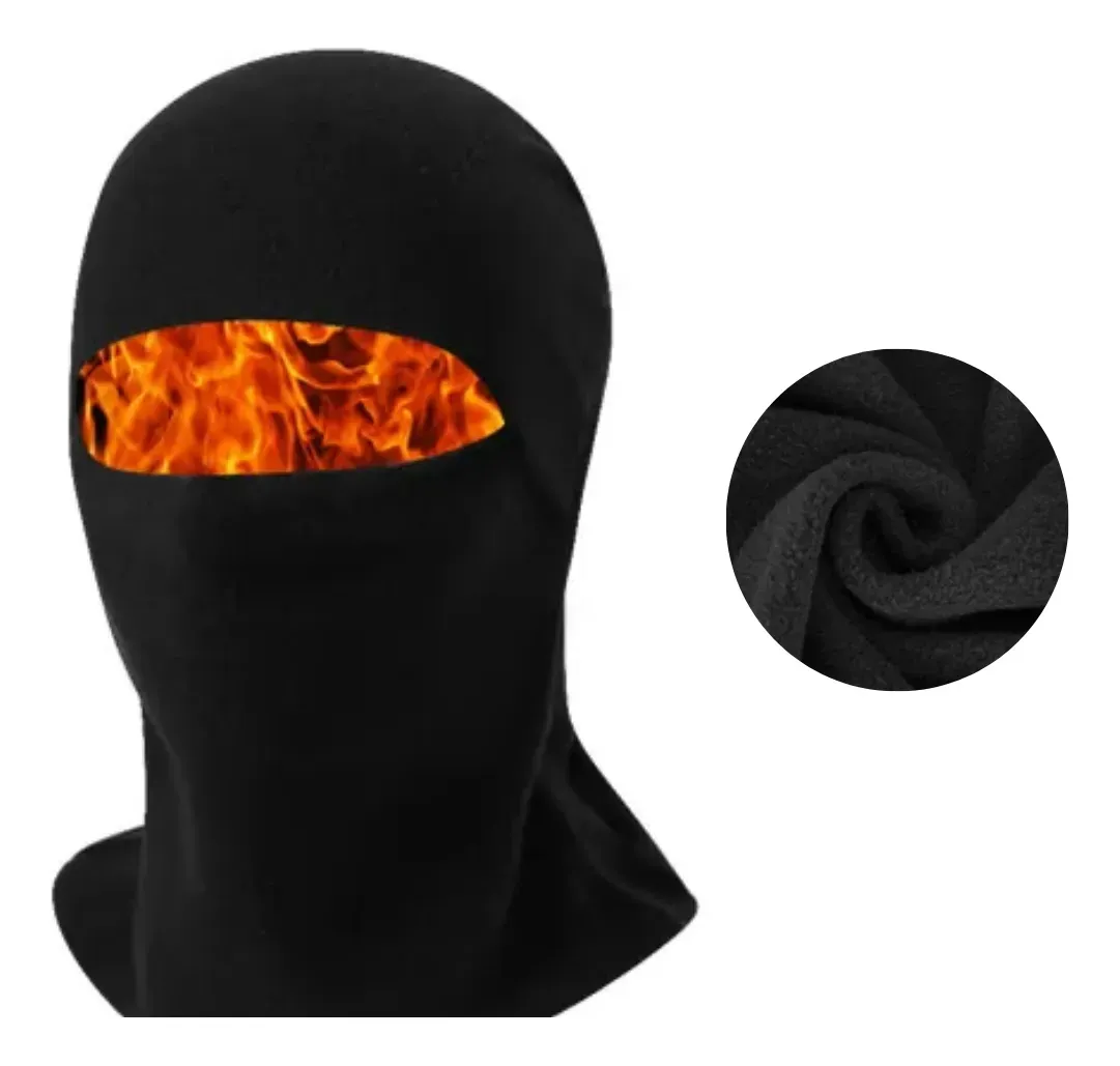 Gorro Pasa Montaña Cuello Polar Capucha Moto Abrigo