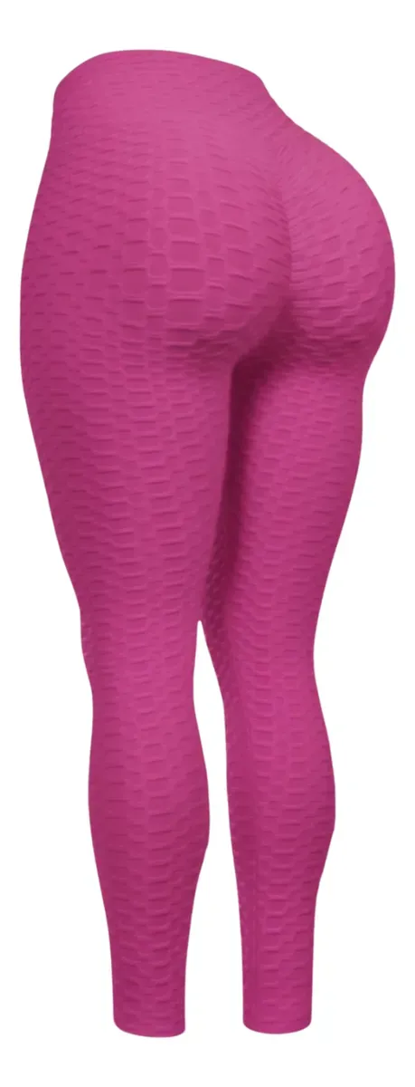 Calza Leggins Deportivo Texturizada Anticelulítica C/frunce