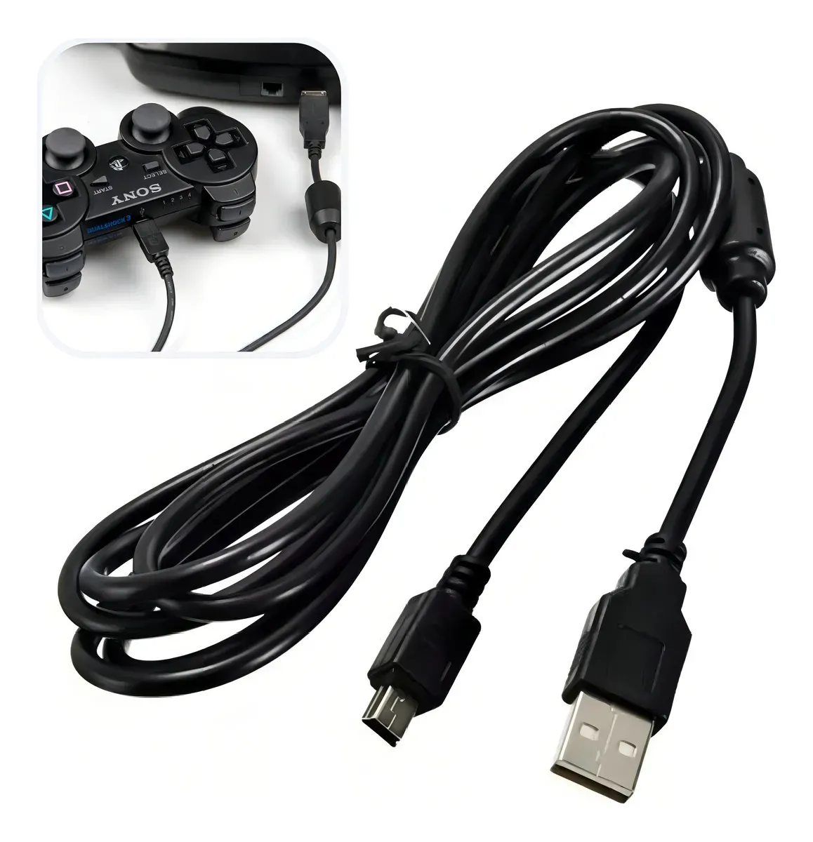 Cable de control de carga para batería de carga de Ps3