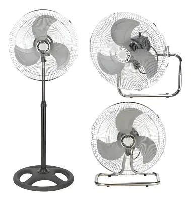 Ventilador 3 En 1 Metal De Pie Mesa Y Pared 80w