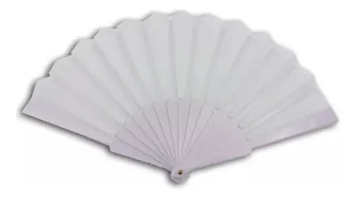 Abanico De Tela Liso Colores Verano