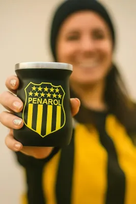 Mate De Acero Inoxidable Diseño Futbol