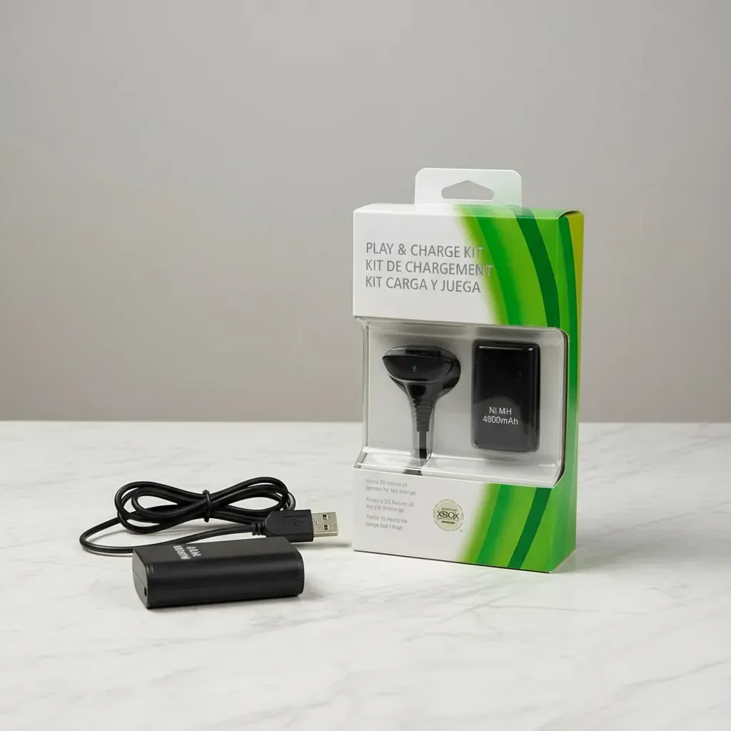 kit carga y juega para xbox 360