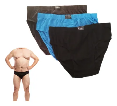 Pack X3 Calzoncillos Slips Talla Grande