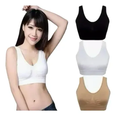 Set X3 Sostenes Sin Costura Deportivo Para Mujer