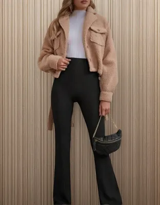 Calza Morley Tiro Alto Con Friza Deportiva Casual