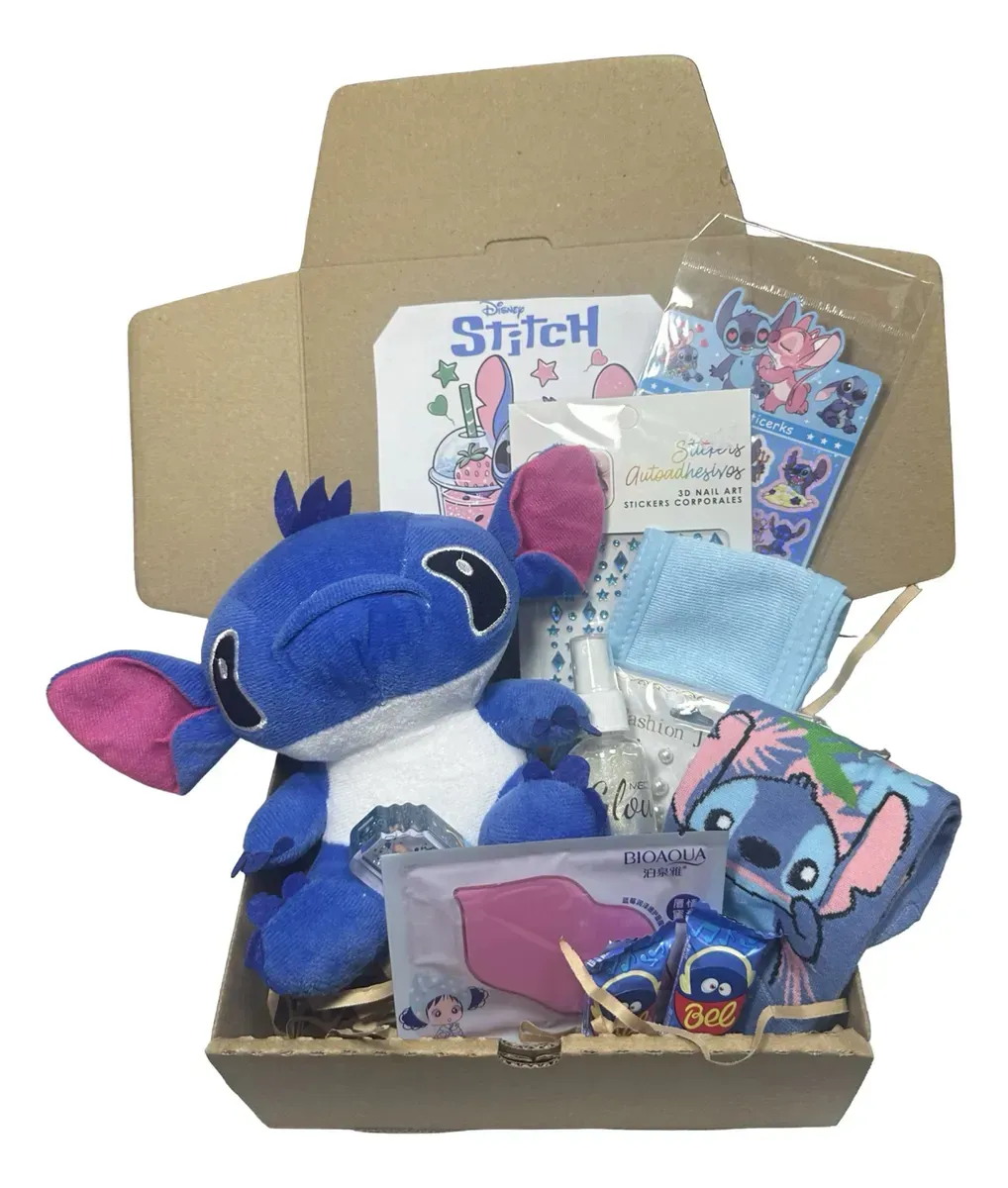 Peluche Caja Box Regalo Stich Infantil